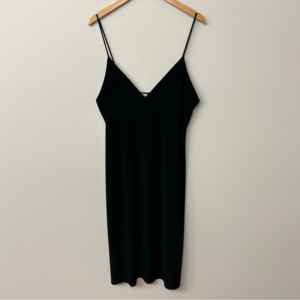 ZARA, Black, Elegant Slip Dress SZ Large